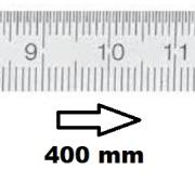 HORIZONTAL FLEXIBLE RULE CLASS II LEFT TO RIGHT 400 MM SECTION 18x0,5 MM<BR>REF : RGH96-G2400C050